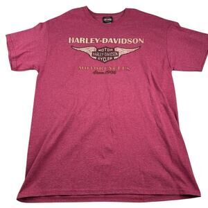 Harley-Davidson Short Sleeveeve T-Shirt - Red